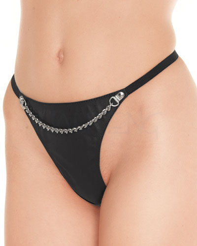 (Bild für) Lederslip mit Kette