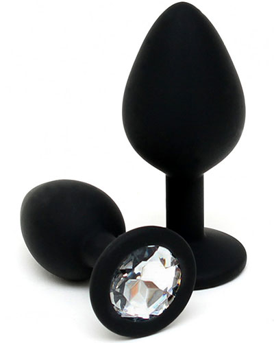 (Bild für) Buttplug Duo Set mit Schmuckstein