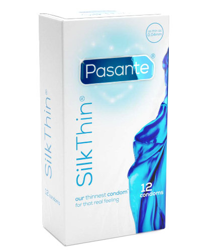 Pasante SILK THIN - 12 superdünne Kondome (0,41 € / Kondom)