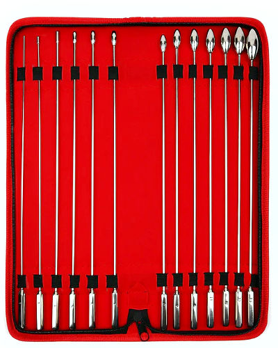 (Bild für) 13-teiliges Edelstahl Dilatorenset ROSEBUD Urethral Sounds Kit