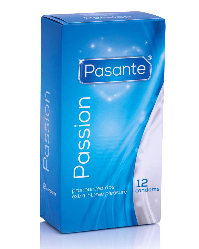 (Bild für) Pasante PASSION - 12 gerippte Kondome (0,29 € / Kondom)