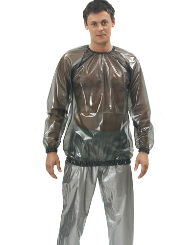 (Bild für) T-Shirt aus PVC mit langen Ärmeln in Damen- und Herrengrößen