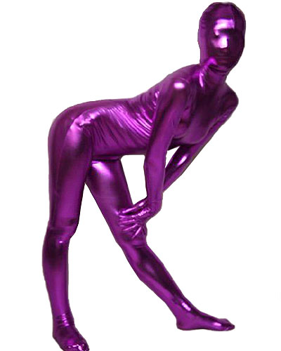(Bild für) Metallic Look Zenshin Tights-Anzug in lila - mit Optionen
