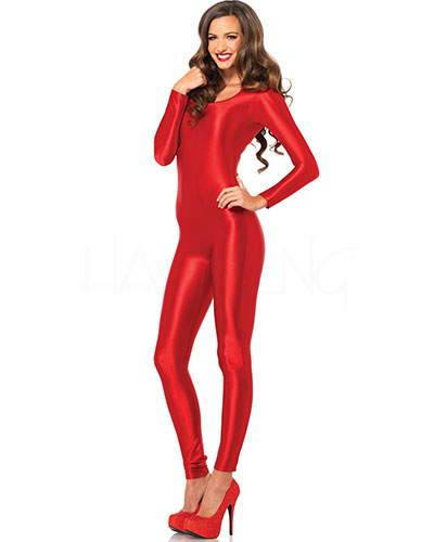 (Bild für) Roter Stretch-Catsuit