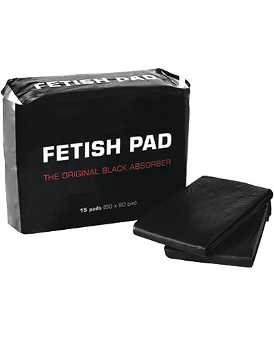 FETISH PAD Black Absorber - 15 Unterlagen für nasse Spiele