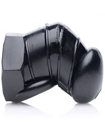 DETAINED flexible Keuschheitsschelle mit Innennoppen - schwarz