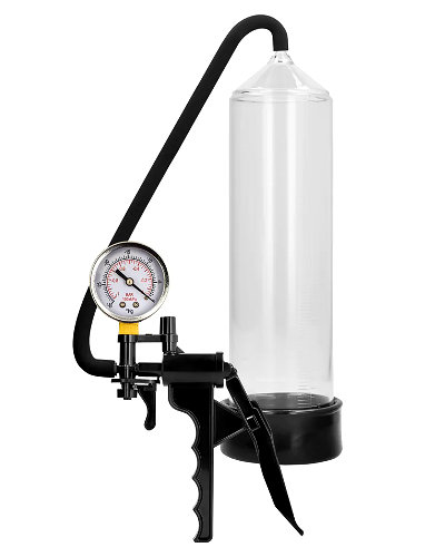 (Bild für) Elite Beginner Scherengriff-Penispumpe mit Manometer und Zylinder