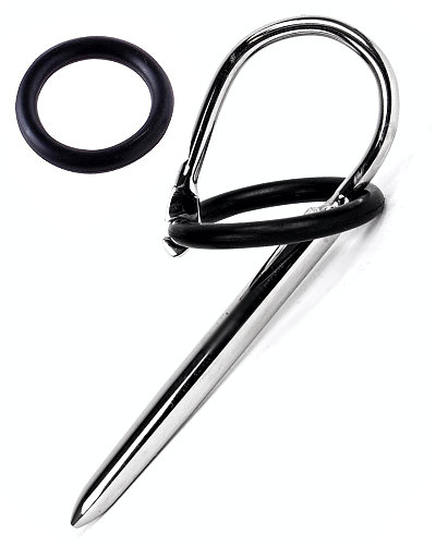 (Bild für) DILADO 4 - Edelstahl-Penisstick mit 2 Silikonringen