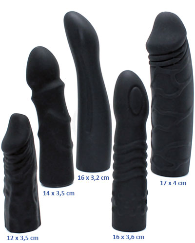 Silikondildo für Strap-On - mehrere Ausführungen