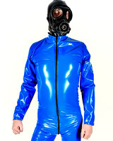 (Bild für) Ganzanzug aus PVC für Herren mit 3 Wege-Reißverschluß