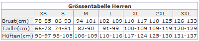 Größentabelle