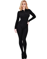Catsuit with Feet and 2-Way Zipper
