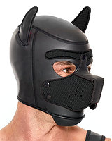(Bild für) Puppy Play Welpenmaske aus Neopren mit abnehmbarem Maulkorb
