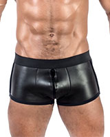 Neoprene Shorts with Pouch and 3-Way Zipper