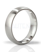 (image for) Mystim THE EARL - Round Brushed Stainless Steel Cockring