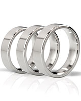 (image for) Mystim THE DUKE - Angular Polished Stainless Steel Cockring