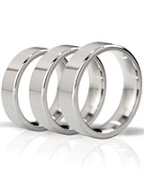 Mystim THE DUKE - Angular Polished Stainless Steel Cockring