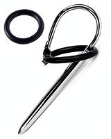 (Bild für) DILADO 4 - Edelstahl-Penisstick mit 2 Silikonringen