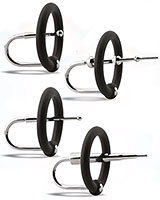 Kink RING & PLUG Set - 4 Stainless Steel Cock Rings