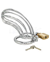 BIRD CAGE Chrome Plated Metal Chastity Cage